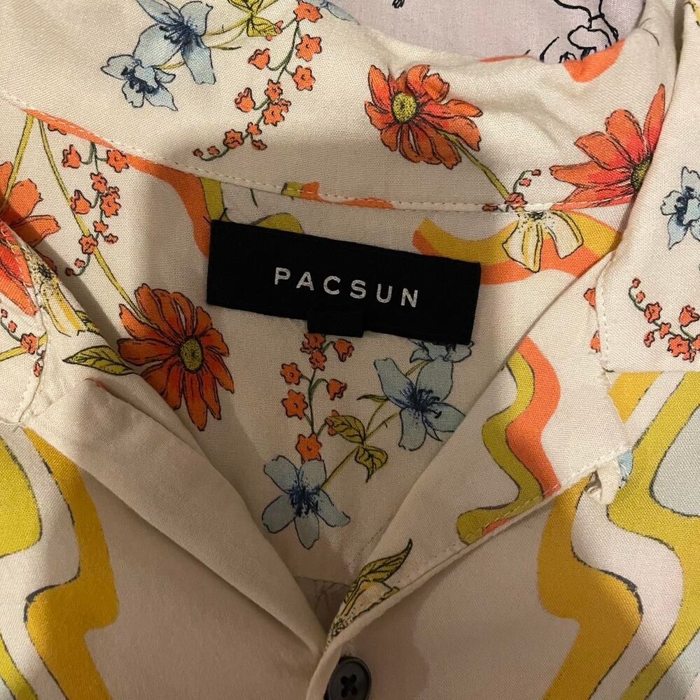 PacSun multi-colored button up - Picture 2 of 2